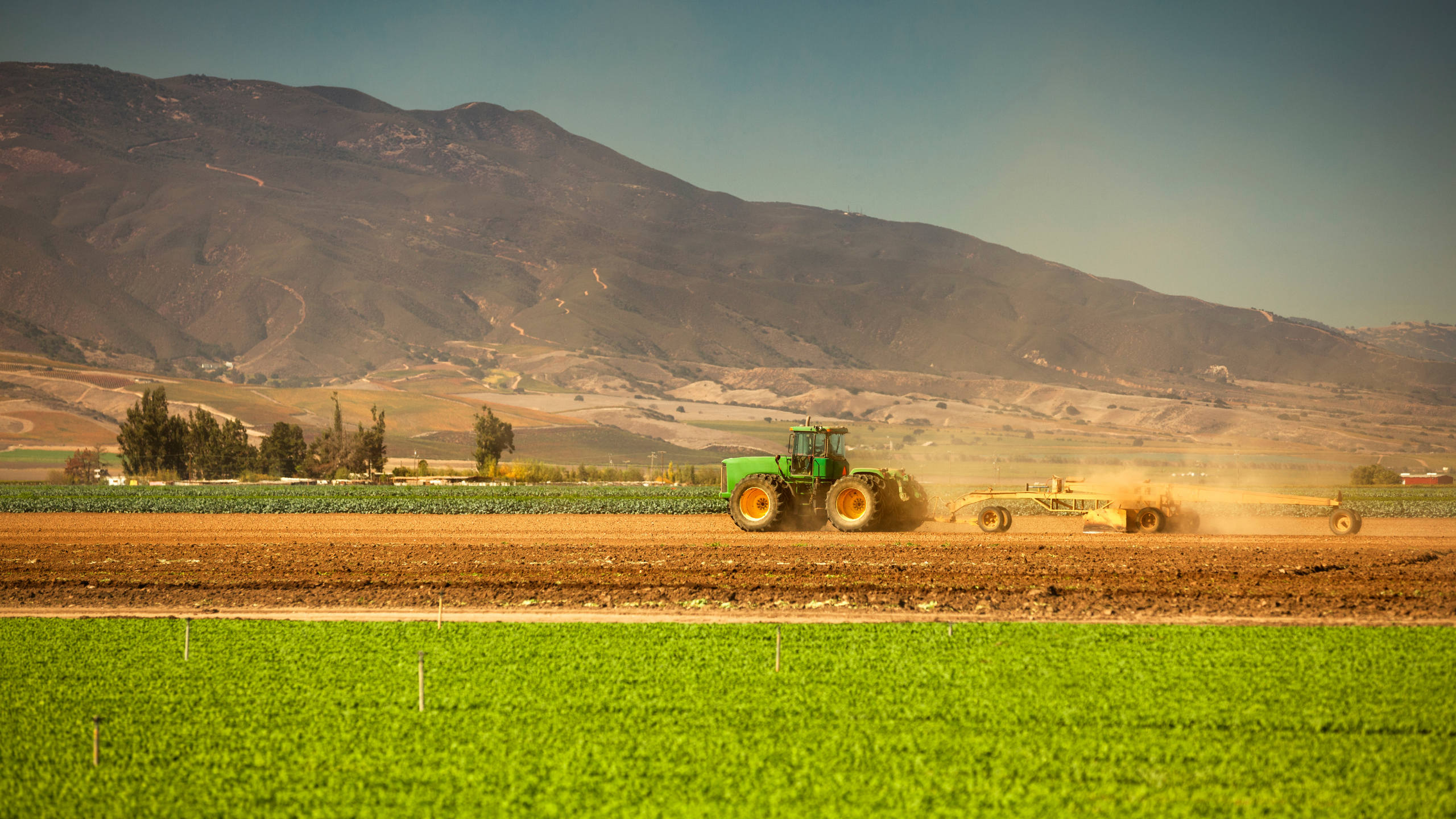 farm photo with mountain in behind